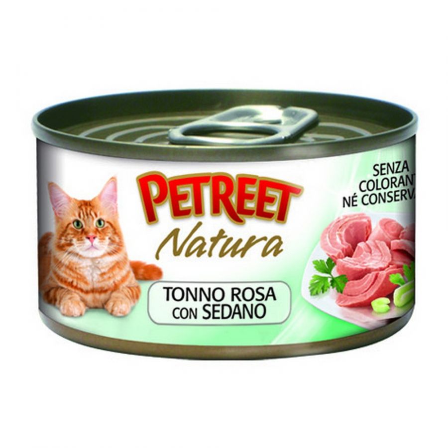 Petreet Natura Tonno Rosa Con Sedano Gatto 70gr