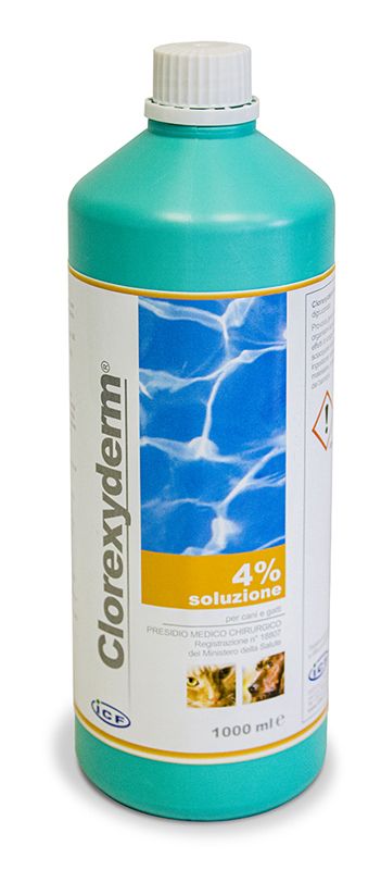 ICF - Clorexyderm Sol.4% 1Lt - Animalmania Store