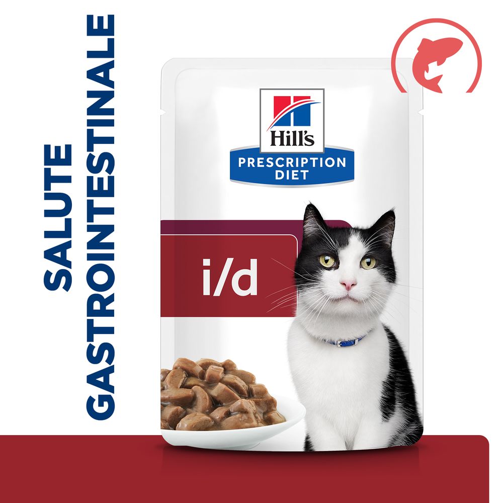 Hill's Science Plan - Hill's PRESCRIPTION DIET i/d bustina per gatti con salmone - Animalmania Store