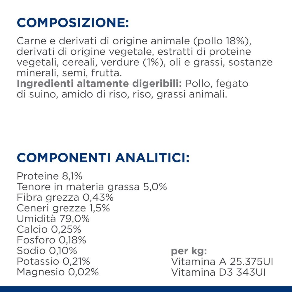 Hill's Science Plan - Hill's PRESCRIPTION DIET i/d spezzatino per gatti con pollo e verdure aggiunte Multipack 24x85gr - Animalmania Store