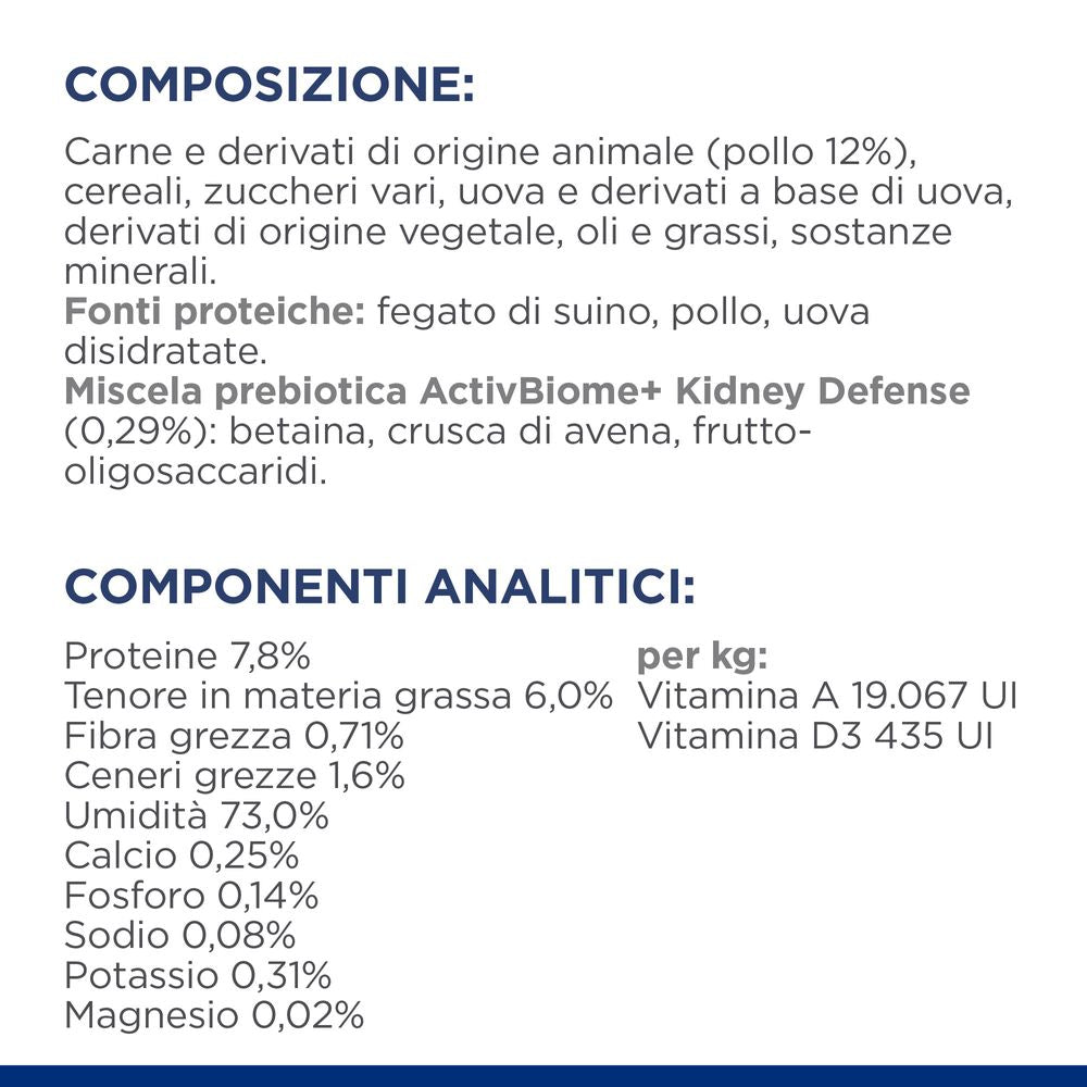 Hill's Science Plan - Hill's Prescription Diet k/d alimento per gatti con pollo - Animalmania Store