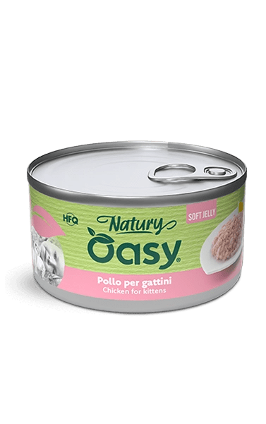 Oasy - Oasy Gatto Natury Latt.150G Jelly Kitten - Animalmania Store
