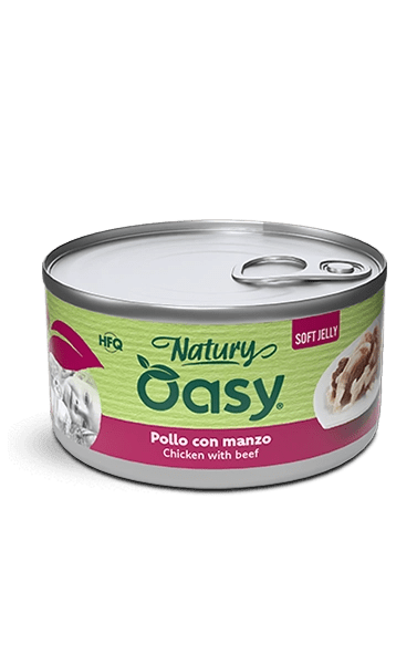 Oasy - Oasy Gatto Natury Latt.85G Jelly - Animalmania Store