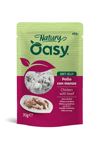 Oasy - Oasy Gatto Natury Busta 70G Jelly - Animalmania Store