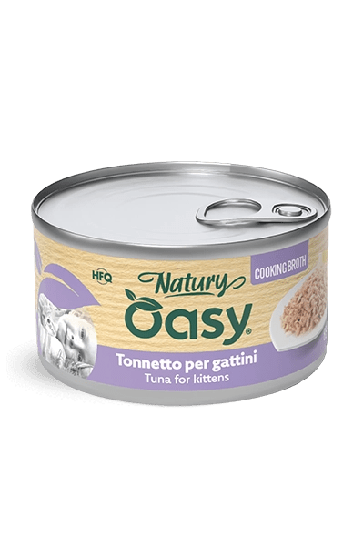 Oasy - Oasy Gatto Natury Latt.85G Brodo Kitten - Animalmania Store