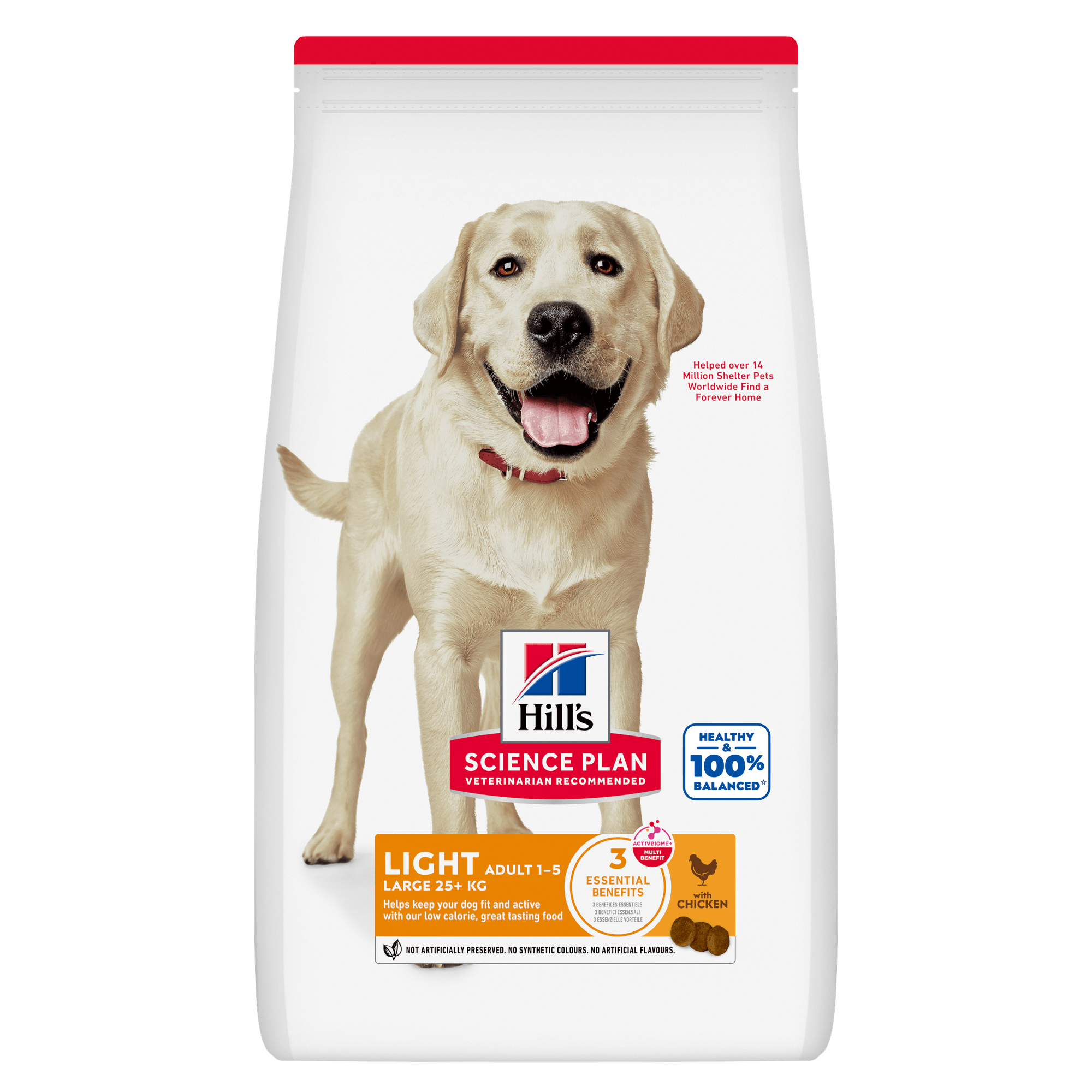 HILL'S SCIENCE PLAN Adult Light Large Breed Alimento secco per cani al pollo - 14kg