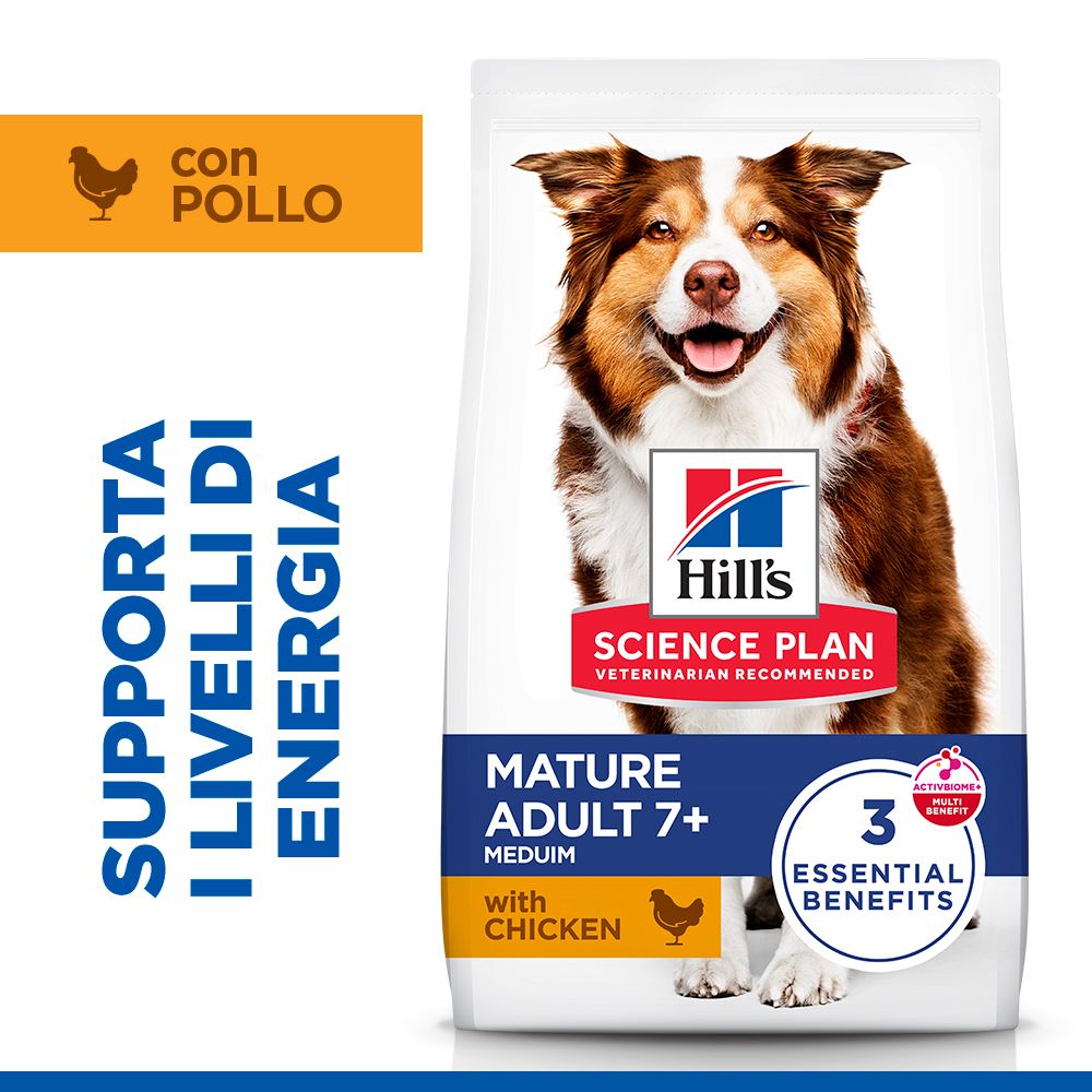 HILL'S SCIENCE PLAN Mature Adult Medium Alimento secco per cani al pollo - 14kg