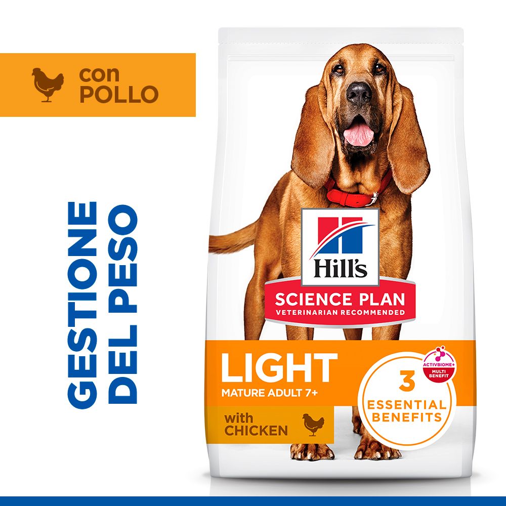 HILL'S SCIENCE PLAN Mature Adult Light Medium Alimento secco per cani al pollo - 14kg