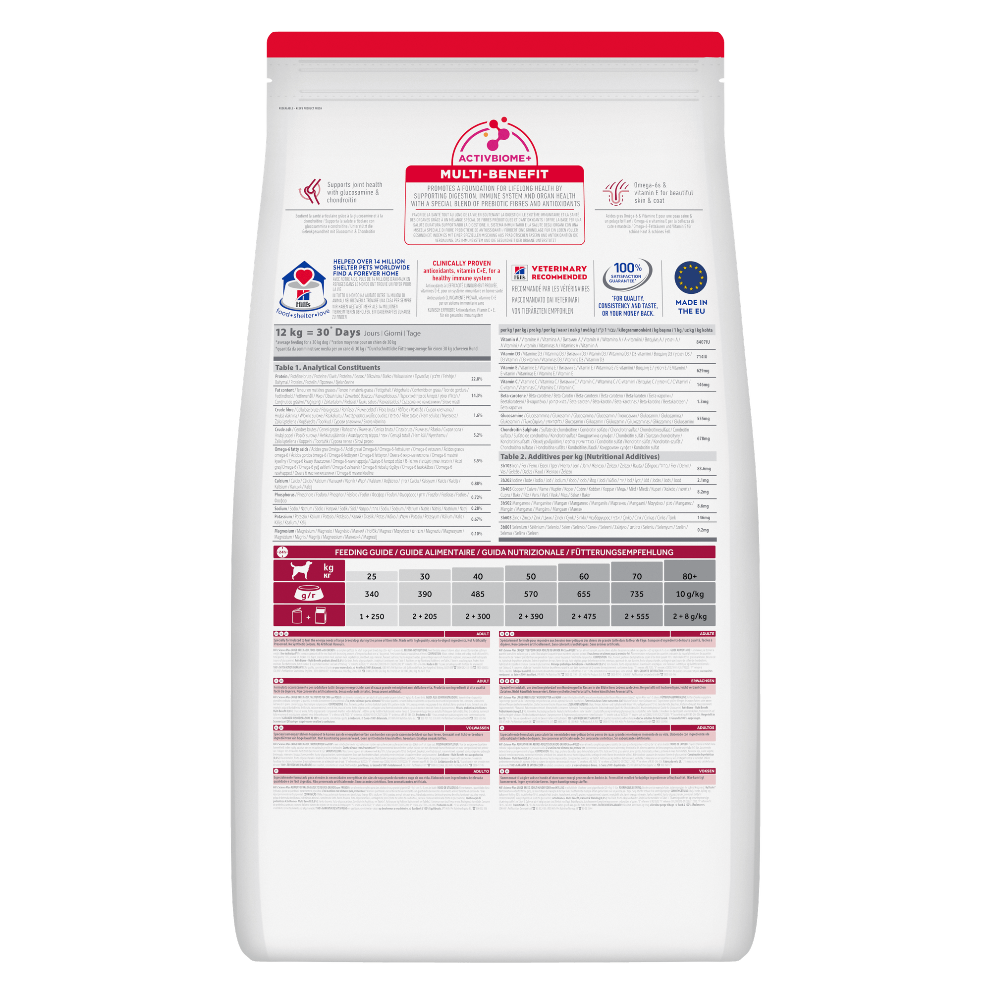 HILL'S SCIENCE PLAN Adult Large Breed Alimento secco per cani al pollo - 14kg