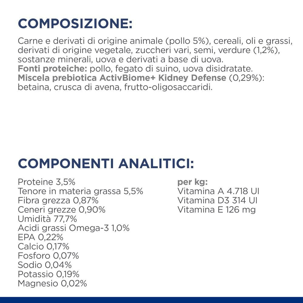 Hill's Science Plan - Hill's Prescription Diet k/d + Mobility spezzatino per cani con pollo e verdure aggiunte - Animalmania Store