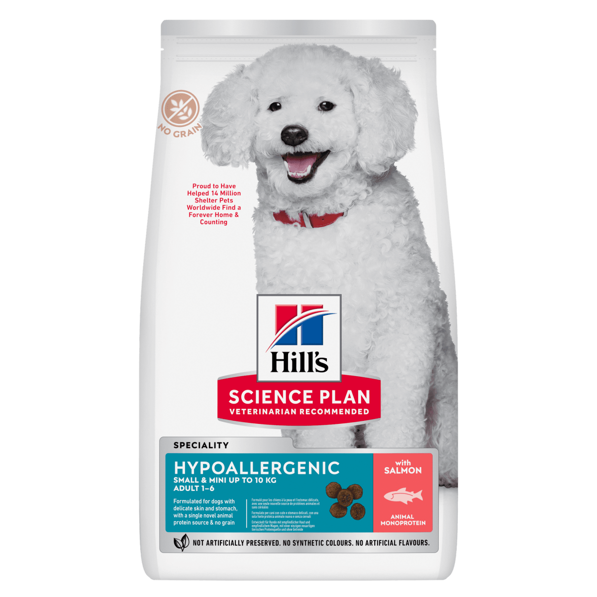 Hill's Science Plan - Hill's Science Plan Hypoallergenic Adult Small & Mini cani al Salmone 6 kg - Animalmania Store