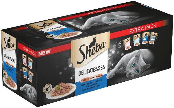 Sheba - Sheba - Delicatezze Di Mare In Salsa Da 40X85Gr - Animalmania Store