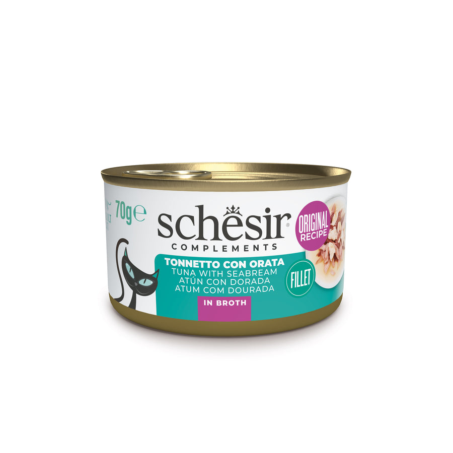 Schesir Gatto Latt. 70G Filetti In Brodo