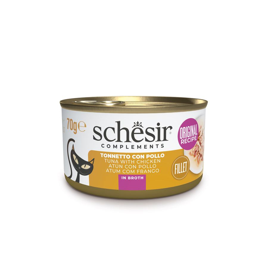 Schesir Gatto Latt. 70G Filetti In Brodo