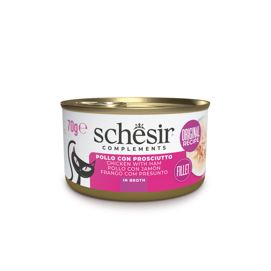 Schesir Gatto Latt. 70G Filetti In Brodo