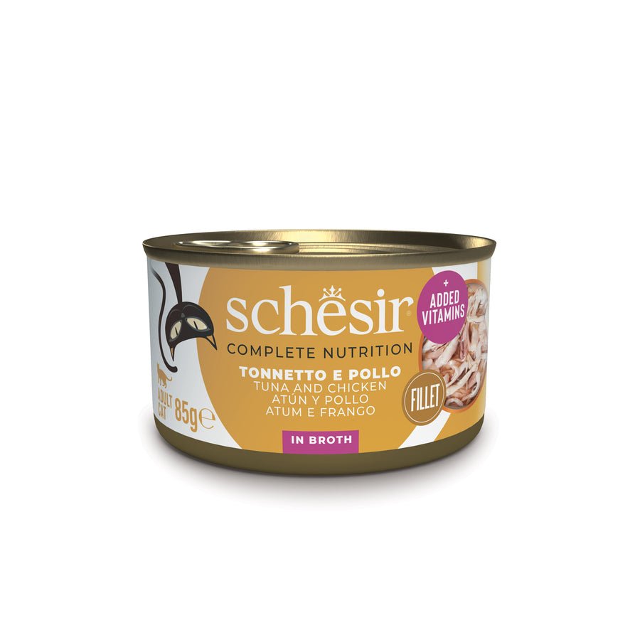 Schesir - Schesir Gatto Latt. 85G Filetti In Brodo - Animalmania Store