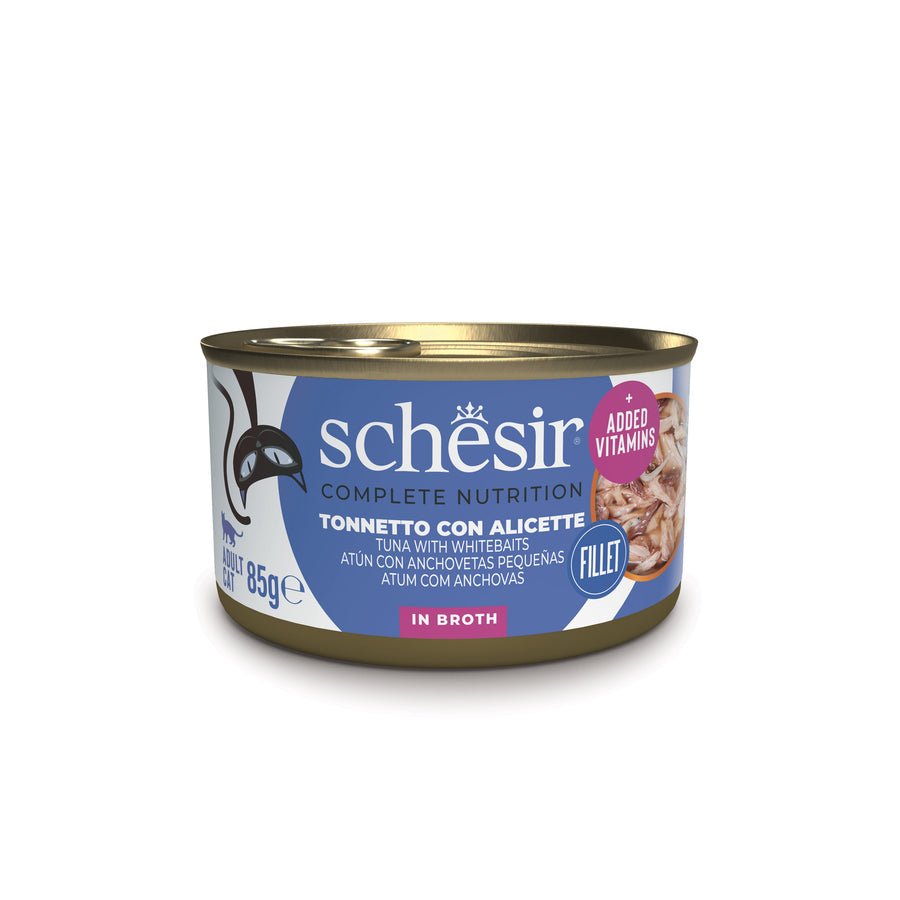 Schesir - Schesir Gatto Latt. 85G Filetti In Brodo - Animalmania Store