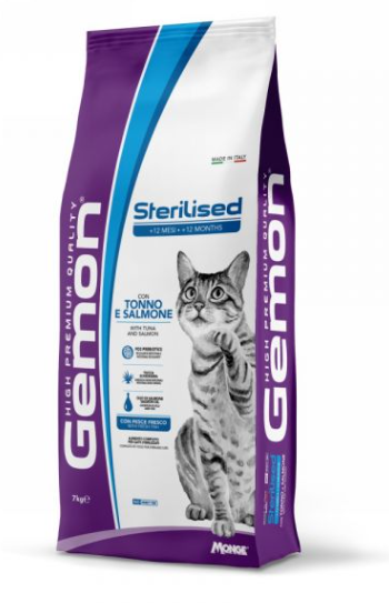 Gemon Gatto Sterilizzato con Tonno e Salmone