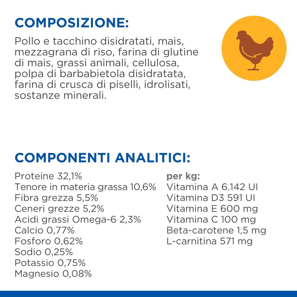 Hill's Science Plan - Hill's Science Plan LIGHT ADULT ALIMENTO PER GATTI con POLLO - Animalmania Store