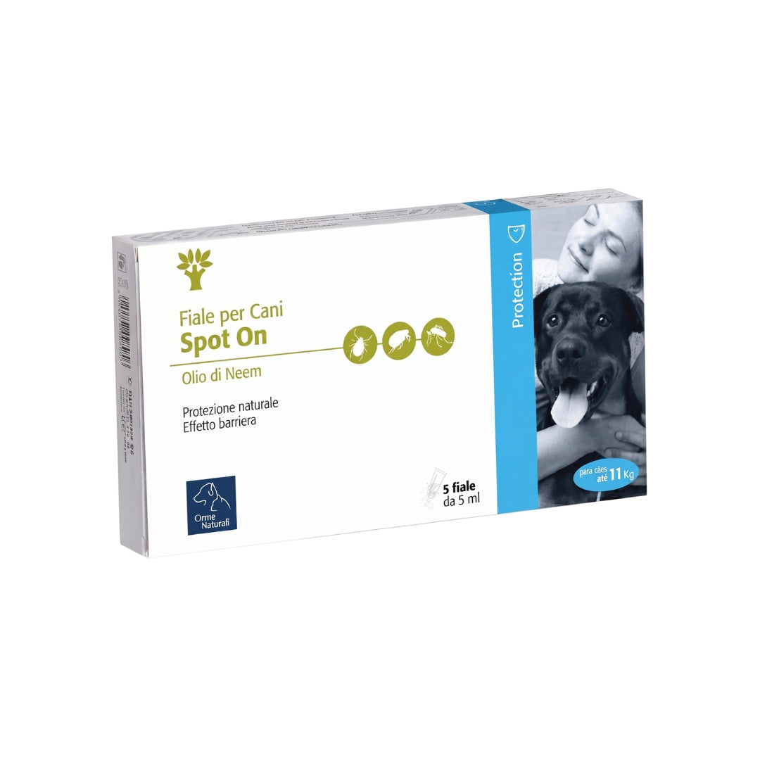Confezione di antiparassitario spot-on Camon per cani oltre gli 11 kg, formato da 5 fiale