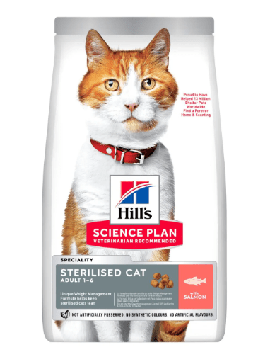 Hill's Science Plan - Hill's Science Plan Cibo secco per gatti adulti sterilizzati con salmone - Animalmania Store