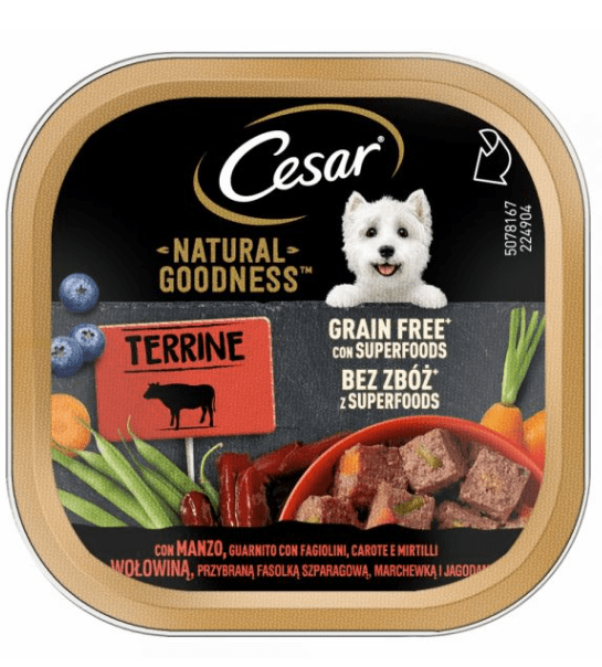 Cesar - Cesar Natural Goodness Cibo Umido per Cani in Vaschetta da 100g - Animalmania Store