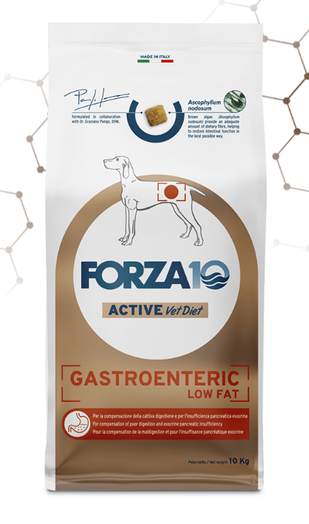 Forza10 - Forza10 Gastroenteric Low Fat Alimento dietetico completo per cani adulti 10kg - Animalmania Store
