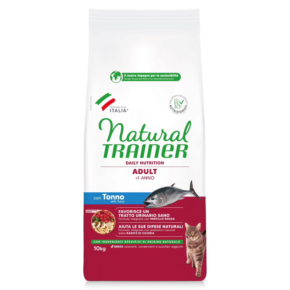 Natural Trainer - Natural Trainer - Daily 10Kg Adult Con Tonno - Animalmania Store