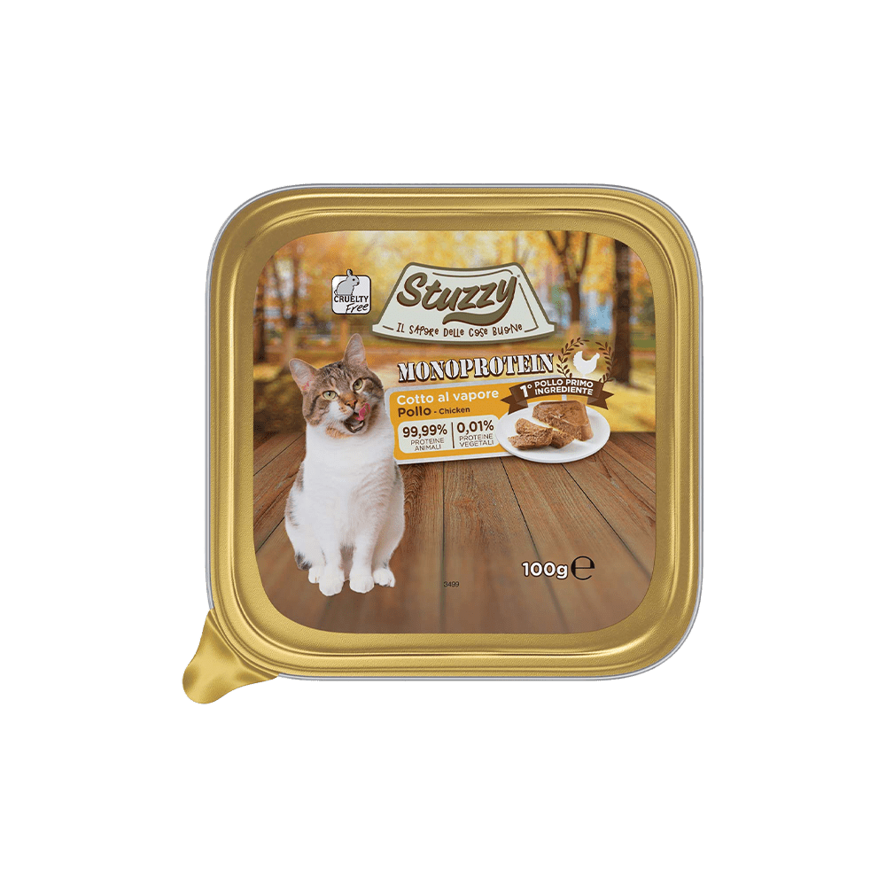 Stuzzy - Stuzzy Gatto Vaschetta . 100G Monoprotein - Animalmania Store