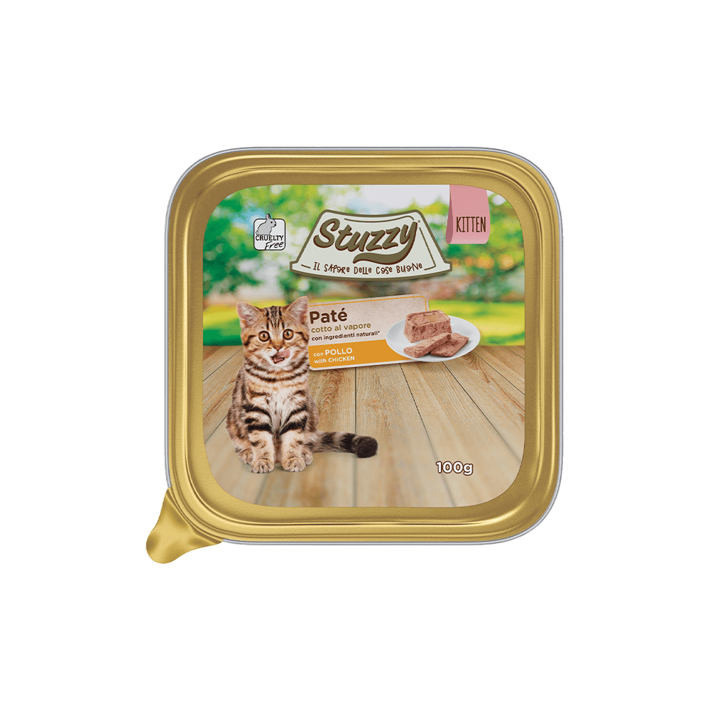 Stuzzy - Stuzzy Kitten Vaschetta . 100G Patè - Animalmania Store