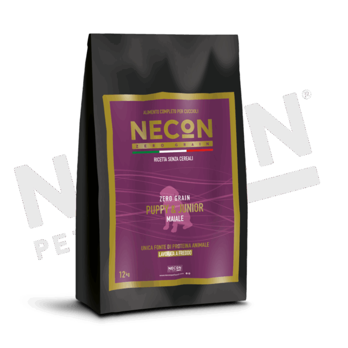 Necon Zero Grain Puppy & Junior Maiale, Piselli E Favetta