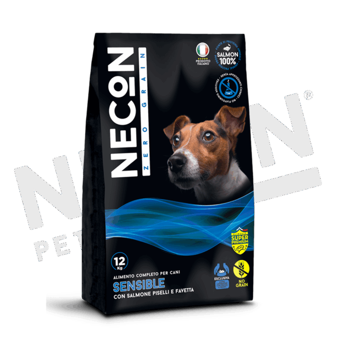 Necon Zero Grain Sensible Salmone, Piselli E Favetta