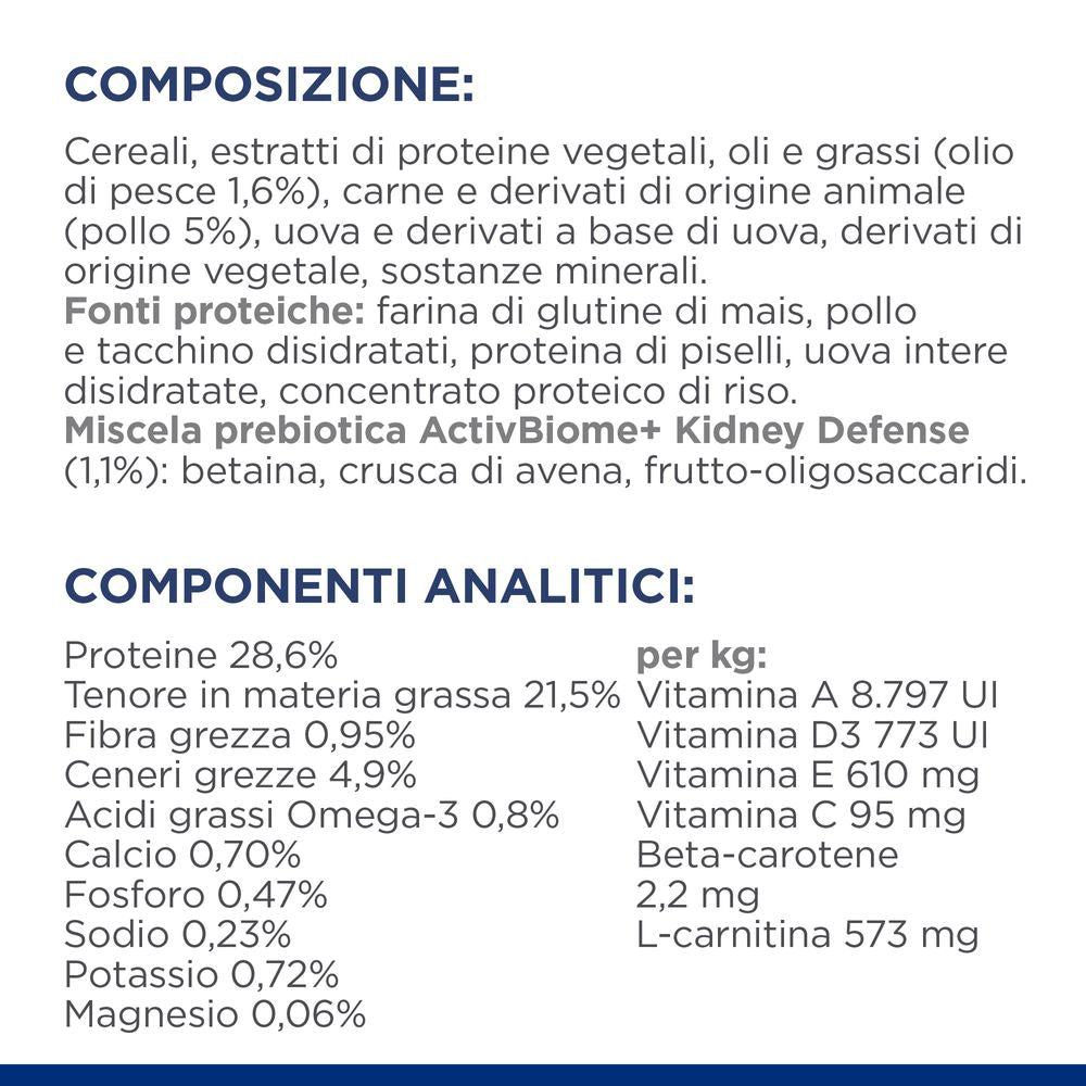 Hill's Science Plan - Hill's Prescription Diet k/d alimento per gatti con pollo - Animalmania Store