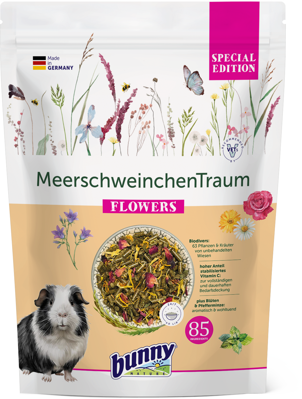 Bunny Sogno per Porcellini d'India Special Edition Flowers 1,5 kg