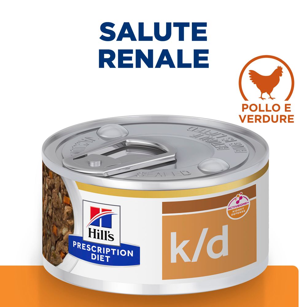 Hill's Science Plan - Hill's Prescription Diet k/d spezzatino per gatti con pollo e verdure aggiunte Multipack 24x82gr - Animalmania Store