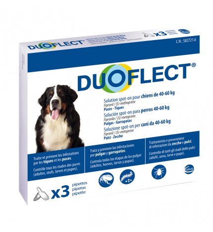 Ceva - Ceva Duoflect Antiparassitario Cane Da 40 A 60 Kg Spot On Da 3 Pipette - Animalmania Store