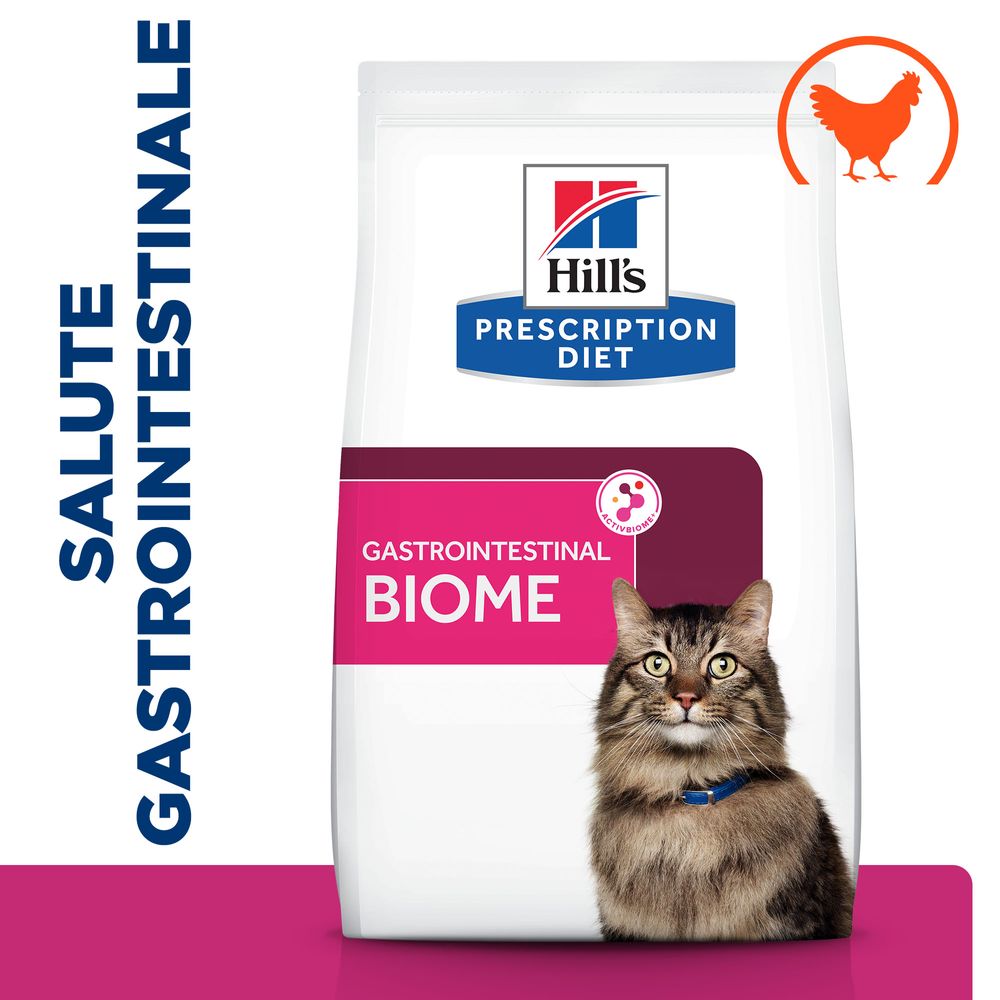 Hill's Science Plan - Hill's PRESCRIPTION DIET Gastrointestinal Biome Alimento per gatti con pollo - Animalmania Store