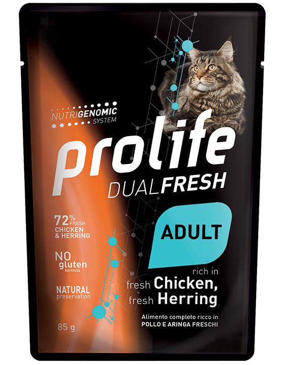 Prolife Gatto Dual Fresh Bustina 85g
