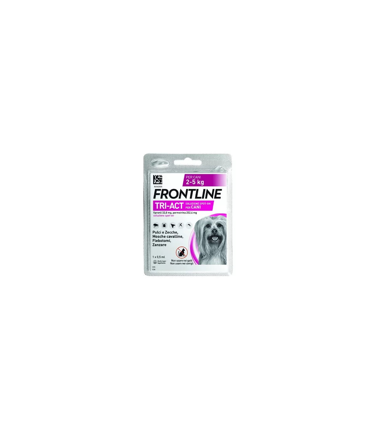 Frontline Tri-Act 1 Pip 2-5 Kg 0.5 Ml