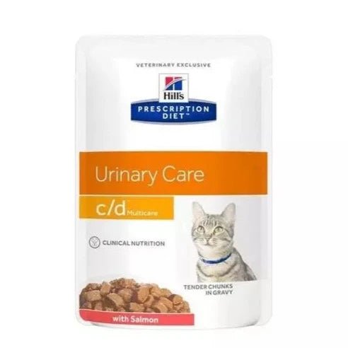 Hill's Science Plan - Hill'S Gatto Prescription Diet Urinary Car Multicare Salmone Multipack 85gr x 12 - Animalmania Store