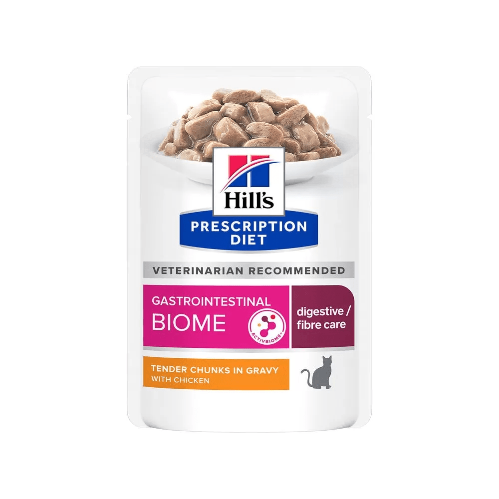 Hill's Science Plan - Hill'S Prescription Diet Gastrointestinal Biome Umido Gatti Adulti Pollo Multipack 85gr x 12 - Animalmania Store