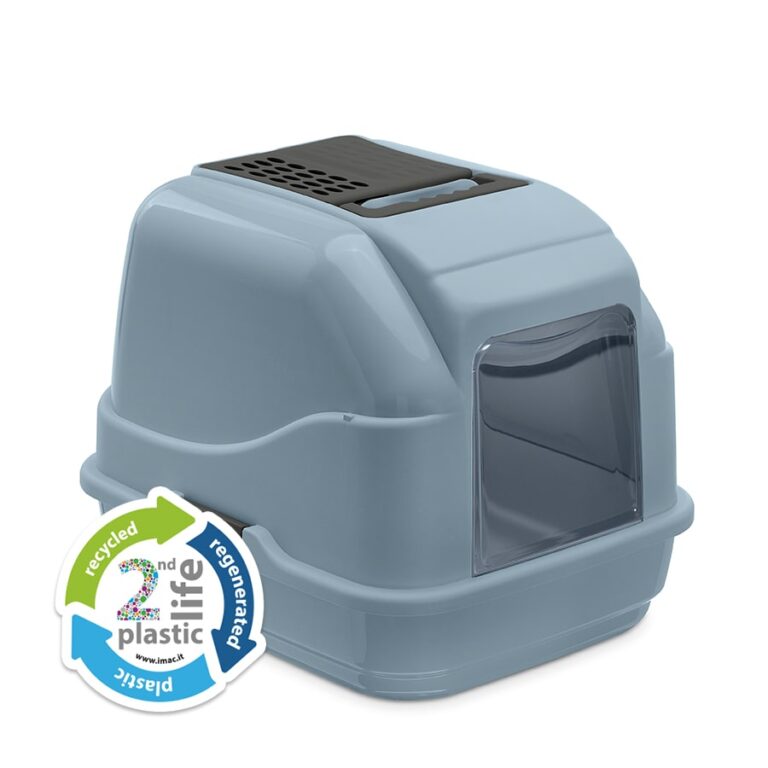 Lettiera chiusa per gatti IMAC Easy Cat Second Life in plastica riciclata