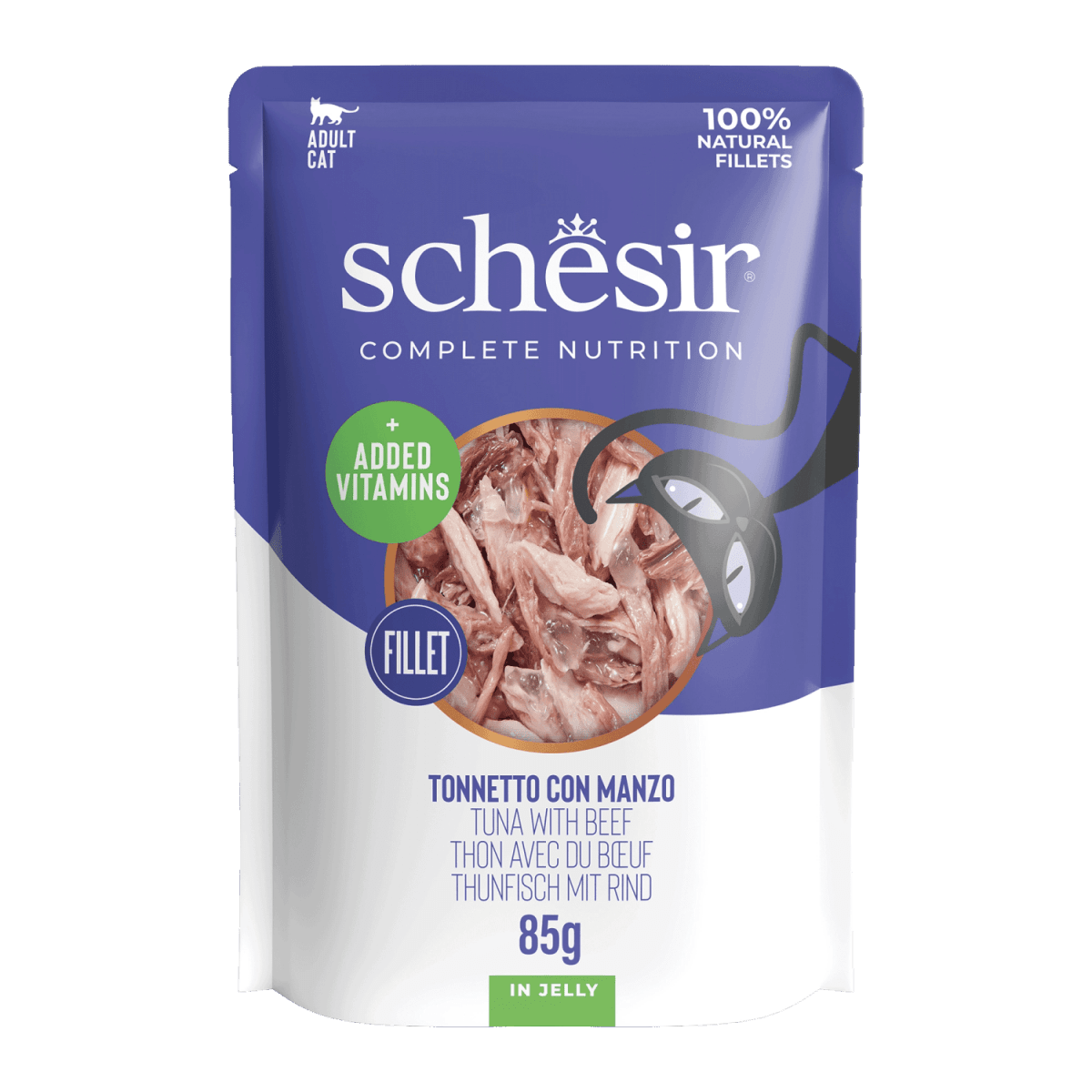 Schesir - Schesir Gatto Bust. 85G Filetti In Gelatina - Animalmania Store