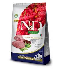Farmina - Farmina N&D cane Quinoa Weight Management Agnello, broccoli e asparagi Adult Medium/Maxi 7kg - Animalmania Store