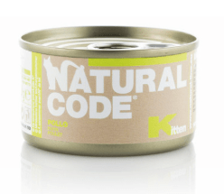 Natural Code - Natural Code Kitten Cibo Umido Lattina 85gr - Animalmania Store