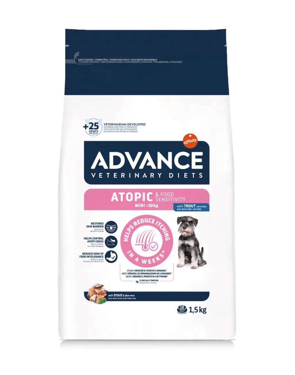 Advance - Advance Diet 1.5Kg Atopic Mini Cane - Animalmania Store