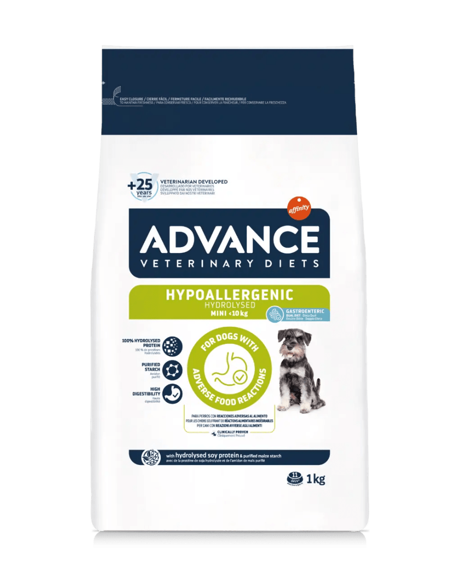 Advance - Advance Diet 1Kg Hypoallergenic Mini Cane - Animalmania Store
