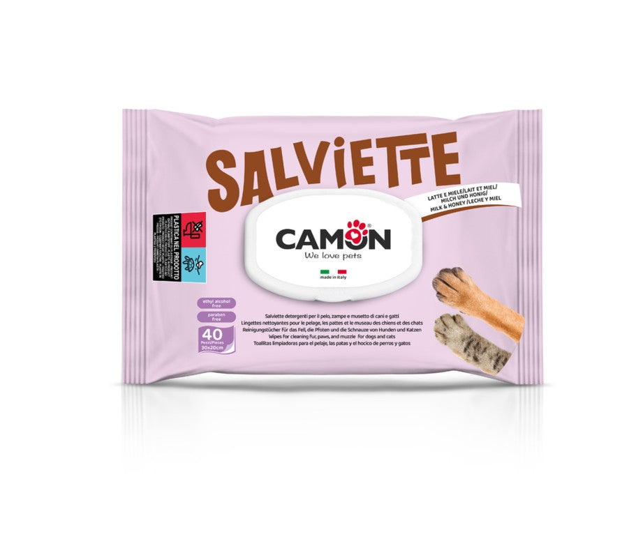 Camon - Salviette detergenti 40 pezzi
