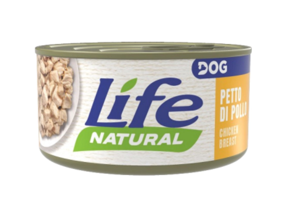 Life Dog umido per cani lattina 90 g gusto Filetti di Pollo