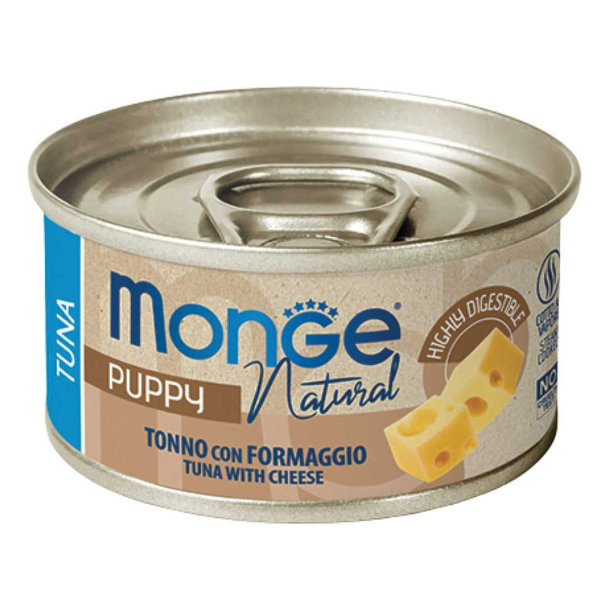 Monge Cane Natural Da 95 Gr In Lattina Puppy Tonno Con Formaggio